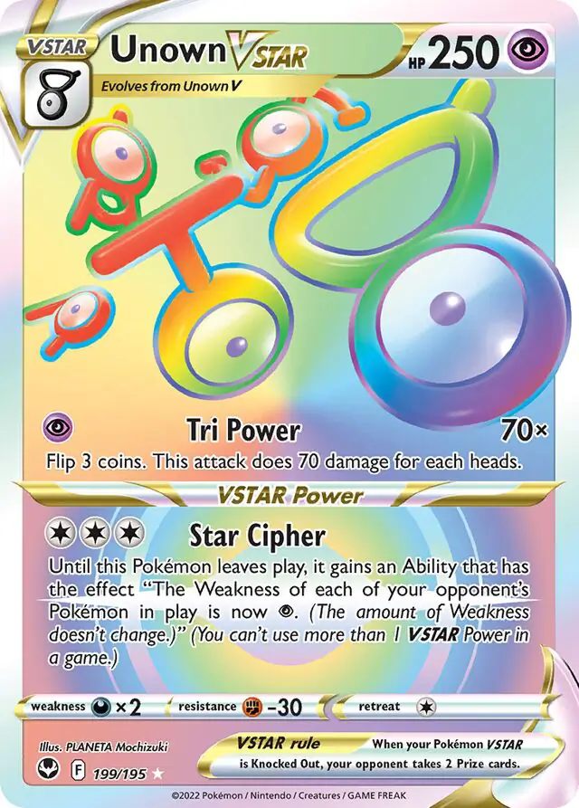 Unown VSTAR 199 Normal