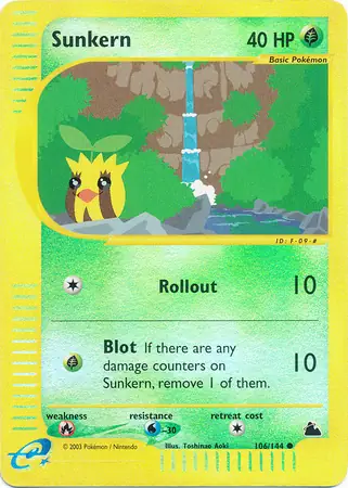 Sunkern Reverse Holo 106