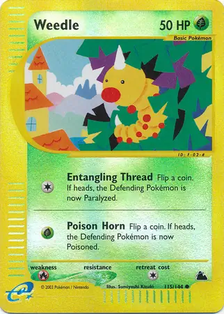 Weedle Reverse Holo 115
