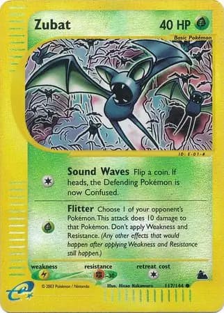 Zubat Reverse Holo 117 Normal