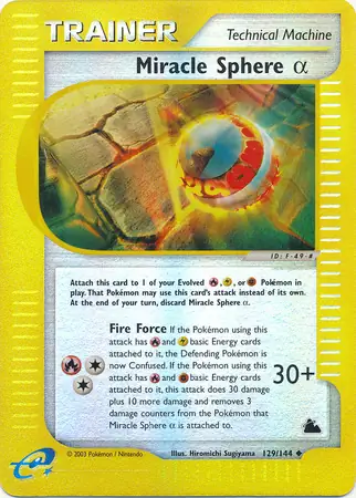 Miracle Sphere Alpha Reverse Holo 129 Normal