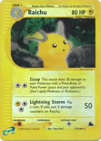 Raichu Reverse Holo 27 Normal