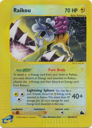 Raikou Reverse Holo 28 Normal