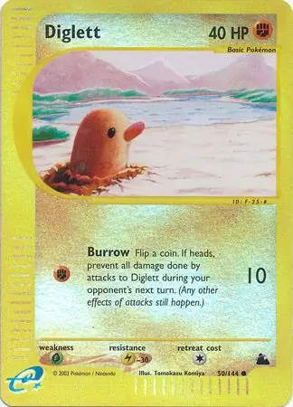 Diglett Reverse Holo 50 Normal
