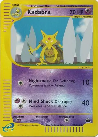 Kadabra Reverse Holo 69