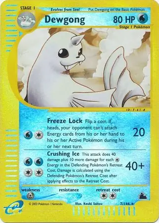 Dewgong Reverse Holo 7 Normal