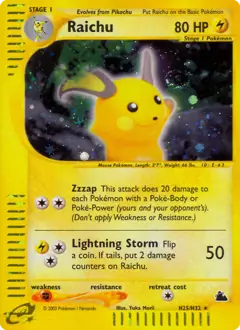 Raichu Holo H25 Normal