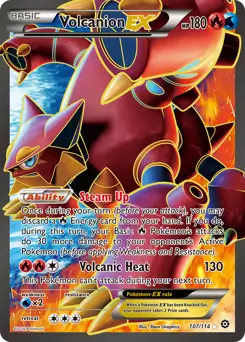 Full Art Volcanion EX 107 Normal