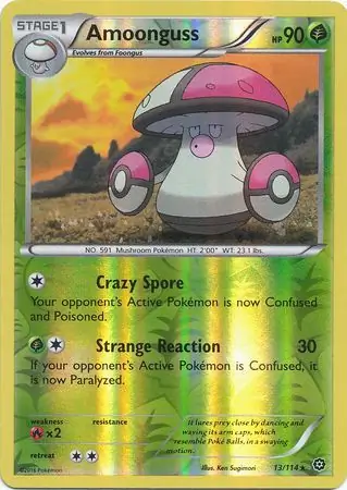 Amoonguss Reverse Holo 13 Normal