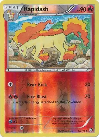 Rapidash Reverse Holo 17 Normal