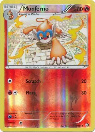 Monferno Reverse Holo 19 Normal