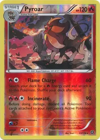 Pyroar Reverse Holo 23 Normal