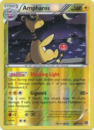 Ampharos Reverse Holo 40 Normal