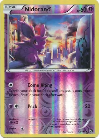 Nidoran M Reverse Holo 43 Normal