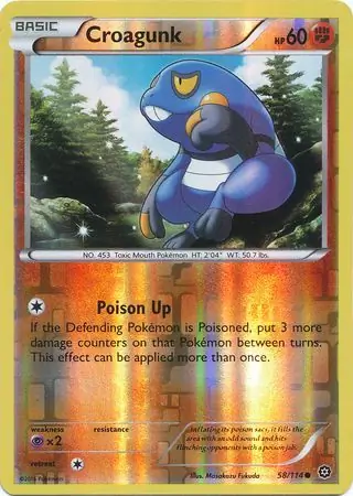 Croagunk Reverse Holo 58 Normal
