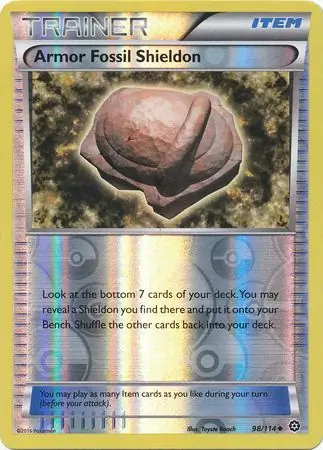 Armor Fossil Shieldon Reverse Holo 98