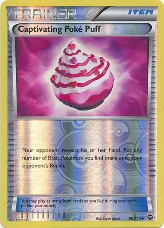 Captivating Poke Puff Reverse Holo 99 Normal