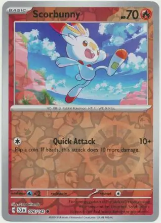 Scorbunny Reverse Holo 026 Normal
