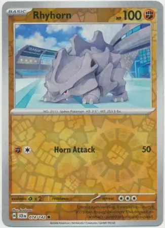 Rhyhorn Reverse Holo 074