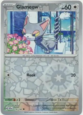 Glameow Reverse Holo 116