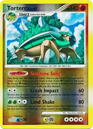 Torterra Reverse Holo 11 Normal