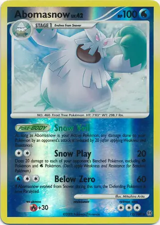 Abomasnow Reverse Holo 12 Normal