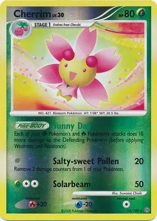 Cherrim Reverse Holo 14 Normal