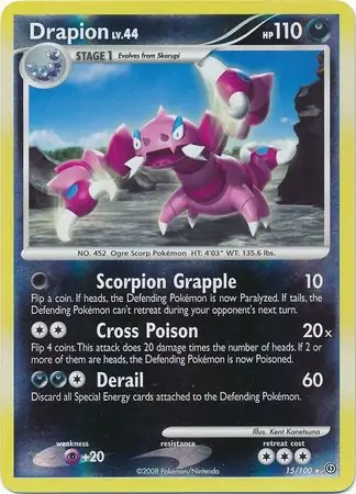 Drapion Reverse Holo 15 Normal