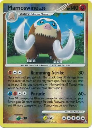 Mamoswine Reverse Holo 21 Normal