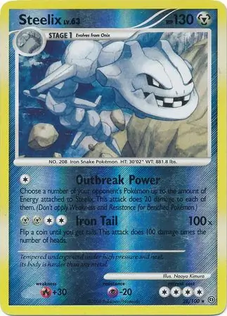 Steelix Reverse Holo 28 Normal