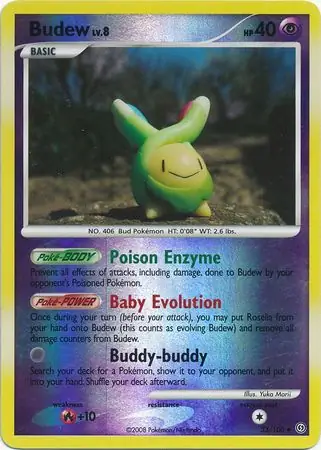 Budew Reverse Holo 33 Normal