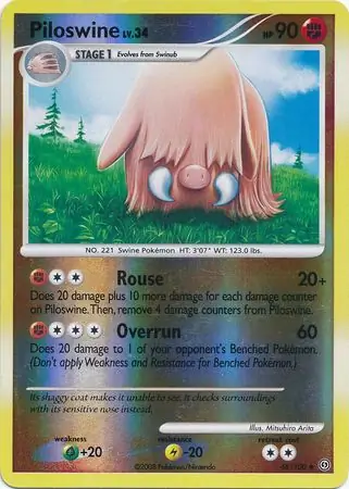 Piloswine Reverse Holo 46 Normal