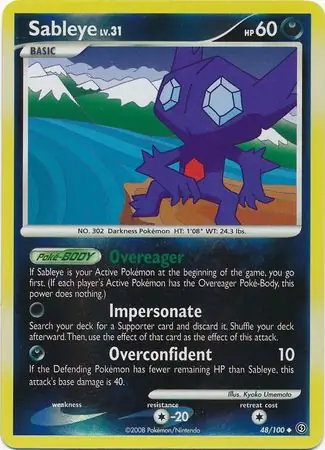 Sableye Reverse Holo 48
