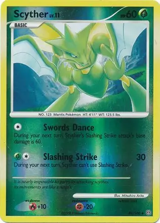 Scyther Reverse Holo 49 Normal