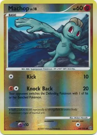 Machop Reverse Holo 64 Normal
