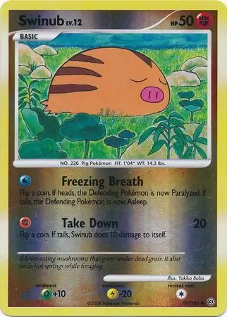 Swinub Reverse Holo 77 Normal
