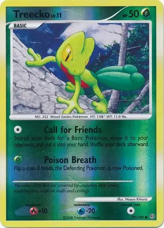 Treecko Reverse Holo 79 Normal