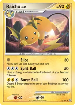 Raichu Holo 8 Normal