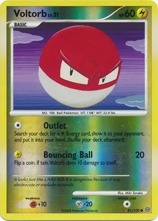 Voltorb Reverse Holo 81 Normal