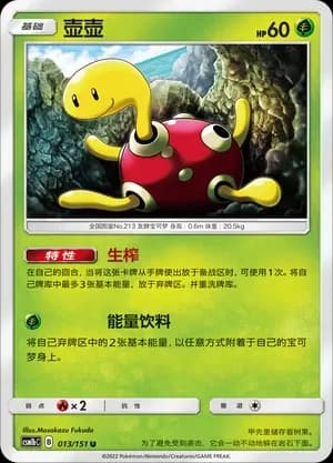 Shuckle Reverse Holo 013