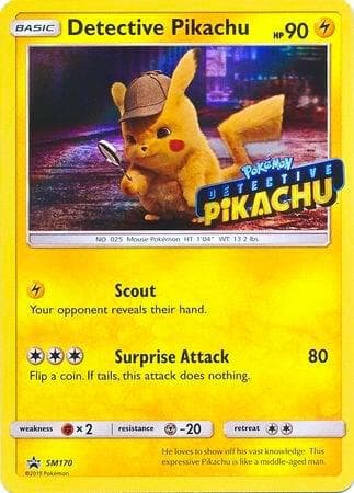 Detective Pikachu Stamped SM170