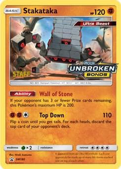 Stakataka Prerelease Staff SM180
