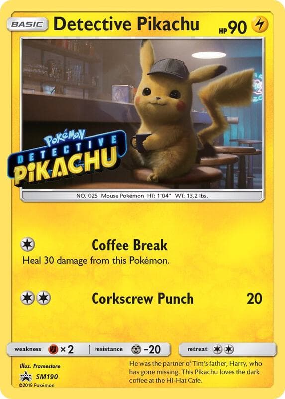 Detective Pikachu Stamped SM190