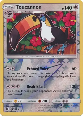 Toucannon Reverse Holo 108