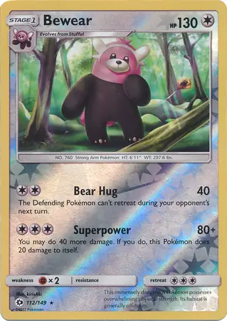 Bewear Reverse Holo 112 Normal