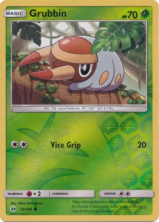 Grubbin Reverse Holo 13 Normal