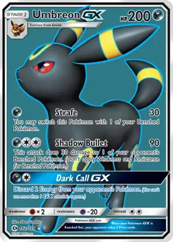 Full Art Umbreon GX 142 Normal