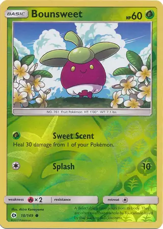 Bounsweet Reverse Holo 18 Normal