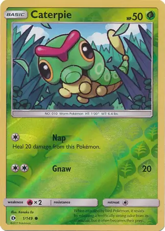 Caterpie Reverse Holo 1
