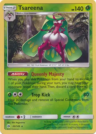 Tsareena Reverse Holo 20 Normal